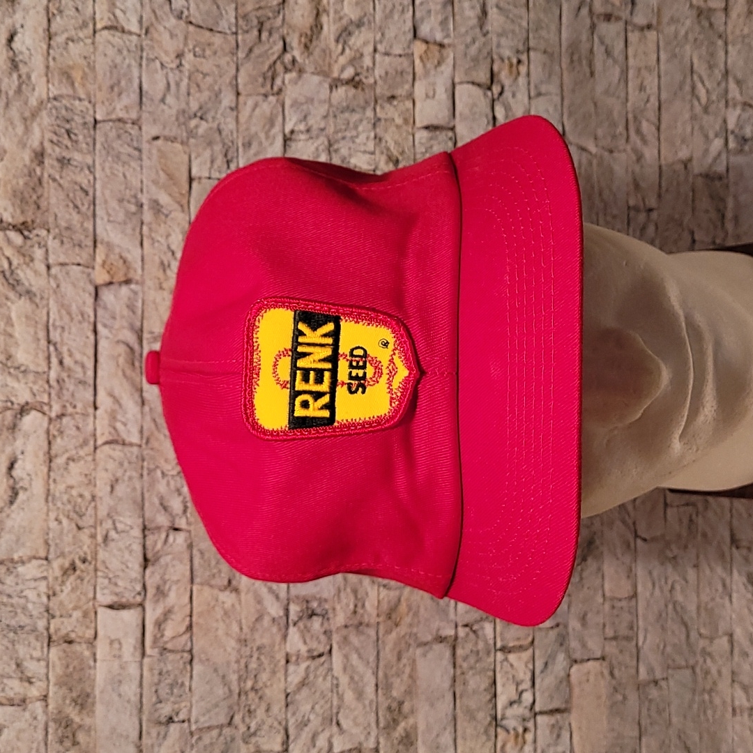 Vintage K Brand Red Renk Seed Farm Snapback Hat